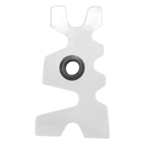 Clear Acrylic Billiard Bridge Head with Rubber Gasket - 7-Position Antler Design Pool Cue Holder for Professional & Home Use, Universal Fit