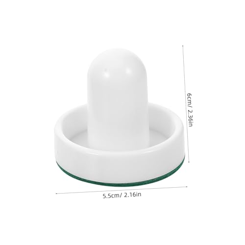 VICASKY Table Ice Hockey Pucks and Replacement Accessories for Home Air Hockey Tables Durable White Mallets with Felt Grip and Pucks for Competitive Game Rooms
