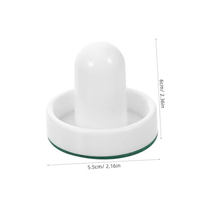 VICASKY Table Ice Hockey Pucks and Replacement Accessories for Home Air Hockey Tables Durable White Mallets with Felt Grip and Pucks for Competitive Game Rooms