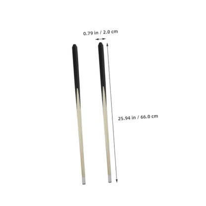 balacoo 2Pcs Short Pool Cue Sticks Lightweight Wooden Billiards Tool for Boys and Portable Cue for Billiard Training for Pool Games