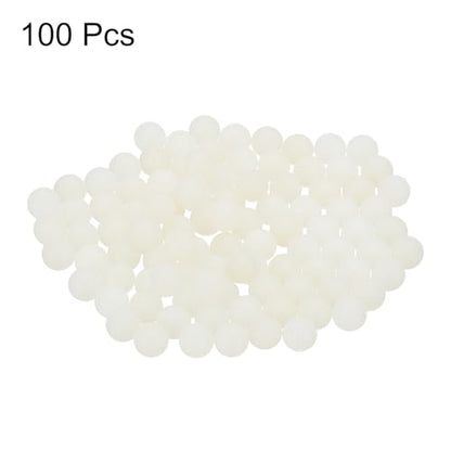 uxcell 100Pcs Nylon Bearing Balls 8mm Polishing Solid Ball, G2 Precision, White - size: 8mm