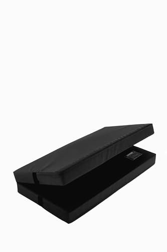 We Sell Mats Bifolding Gymnastics Crash Landing Mat Pad, Safety for Tumbling, Back Handspring Training and Cheerleading - color: Black, size: 4 ft x 4 ft x 4 Inch