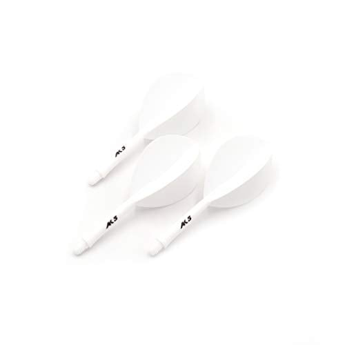 CUESOUL ROST Integrated Dart Shaft and Dart Flight Standard/Slim/Diamond/Big Wing/Tear/Diamond - color: 28mm-Tear Shape-White Skull