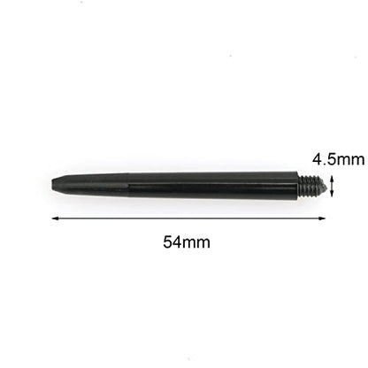 heyous 50 Pieces 2BA Nylon Shaft PC Shaft Dart Accessories Short Size 48mm, Black
