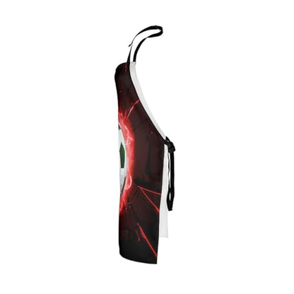 Manfei Volleyball Kids Kitchen Apron - color: Black Red