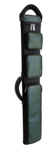 Champion 2X4,3x6 Nylon/Leatherette Billiard Pool Cue Stick Hard Carrying Case 4S2B, 6S3B - color: Green, size: 3X6 (3B6S)