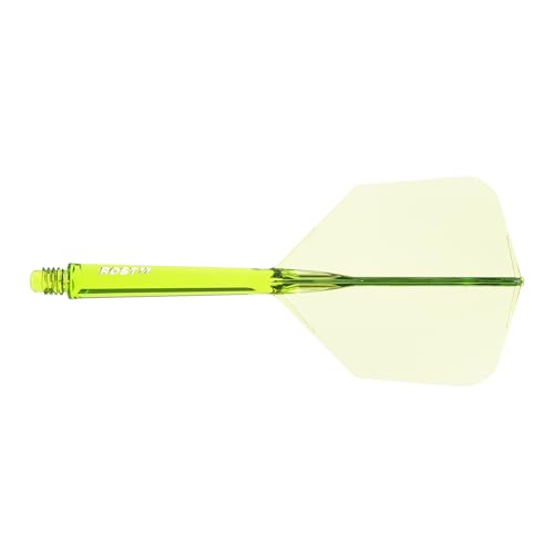 CUESOUL ROST 77 Integrated Dart Shaft and Flight Big Wing Shape,Set of 3 - color: Mixed Color with BBG, size: L-33mm