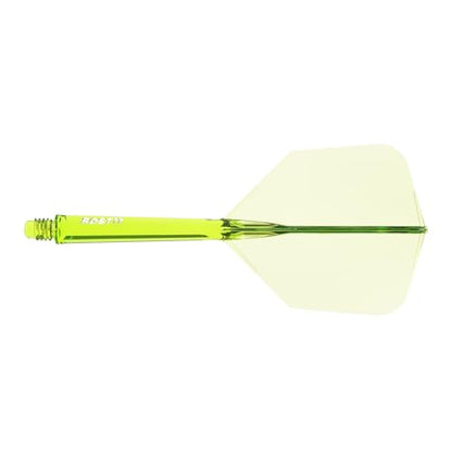 CUESOUL ROST 77 Integrated Dart Shaft and Flight Big Wing Shape,Set of 3 - color: Mixed Color with BBG, size: L-33mm