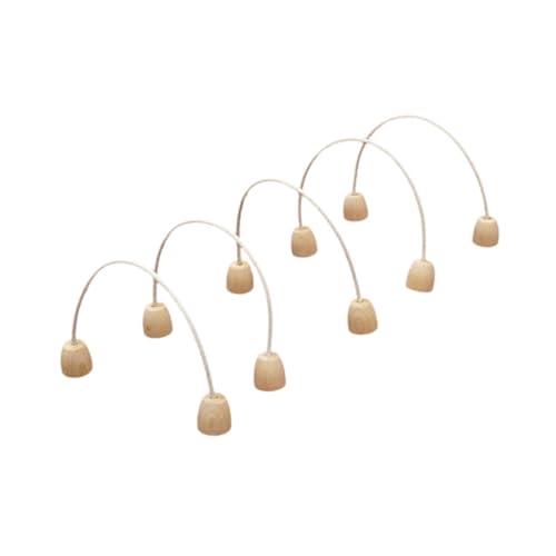 5X Games Croquet Hoops Croquet Gate Equipment Set Replacement for Family Game Outdoor Sport Wooden Gateball Set for Indoor