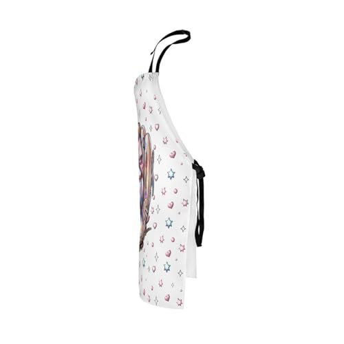 Manfei Baseball Kids Kitchen Apron - color: Princess Pink