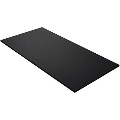 Kaboon Universal Table Top 27.5" D x 55" W, Solid One-Piece Wood Desktop, Universal Wood Countertop, Reversible Melamine Top, Double Desks, Laundry Folding Table, L-Desk, Black - color: Black, size: 55x28