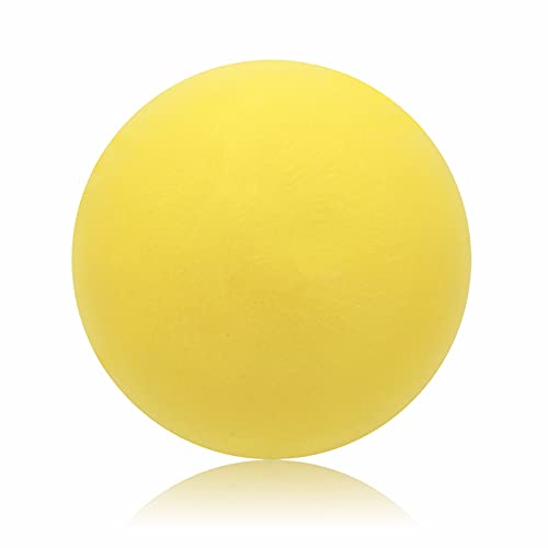 7-Inch Uncoated High Density Foam Ball - for Over 3 Years Old Kids Foam Sports Balls - Soft and Bouncy, Lightweight and Easy to Grasp Foam Silent Balls are Safe for Younger Children - color: Yellow