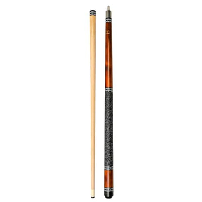 ASKA Pool Cue Stick – Irish Linen Wrap, Decorative Ring Design, Hard Rock Maple Shaft, 13 mm Hard Leather Tip, 5/16x18 Joint, Billiard Cue - size: 52-"