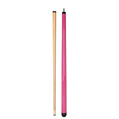 ASKA Short Kids Cue LCS, Canadian Hard Rock Maple Billiard Pool Cue Stick - color: 48-Inches, Pink (SWP48P)