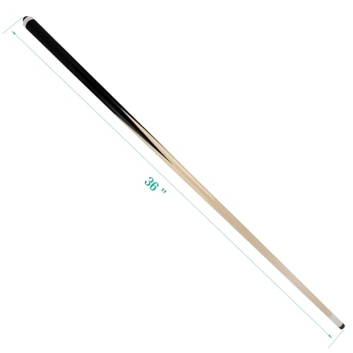 HMQQ Pool Cue Sticks – 36" Billiard Cues with 13mm Leather Tip,Set of 2 Durable 2-Piece Pool Sticks for Beginners& Kids
