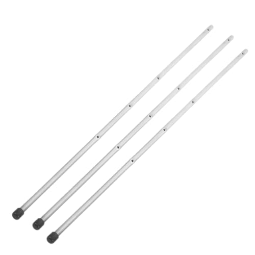 VOSAREA 3pcs Table Soccer Rod Replacement Iron Operation Pole for Foosball Game Accessory