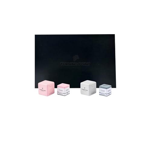TP7500 | TP Chalk 7500 | TurningPoint Professional Billiard Pool Cue Chalk with Aluminum Holder - color: Gray , Pink