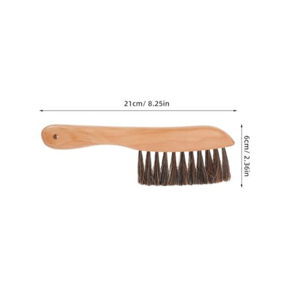 Pool Table Brush Soft Horsehair Billiard Table Cleaning Brush with Handle for Felt Surface Pool for Home Bar Game Rooms Billiards Accessories