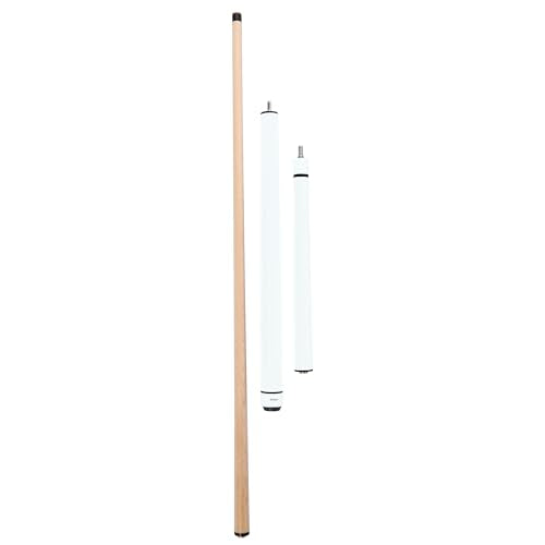 ASKA 25oz Heavy Hitter Matte Jump Break Cue – 3-Piece Jump/Break Pool Cue, 14mm Phenolic Tip & Ferrule, Hard Rock Canadian Maple Shaft, 2 Quick Release Joints, Wrapless Matte Handle, 58" Cue - color: Matte White