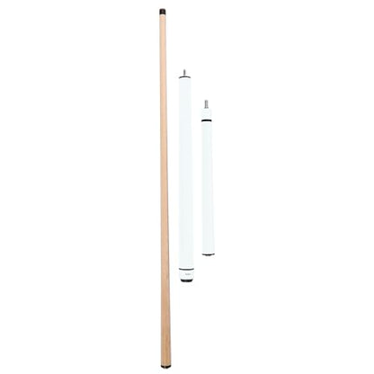 ASKA 25oz Heavy Hitter Matte Jump Break Cue – 3-Piece Jump/Break Pool Cue, 14mm Phenolic Tip & Ferrule, Hard Rock Canadian Maple Shaft, 2 Quick Release Joints, Wrapless Matte Handle, 58" Cue - color: Matte White