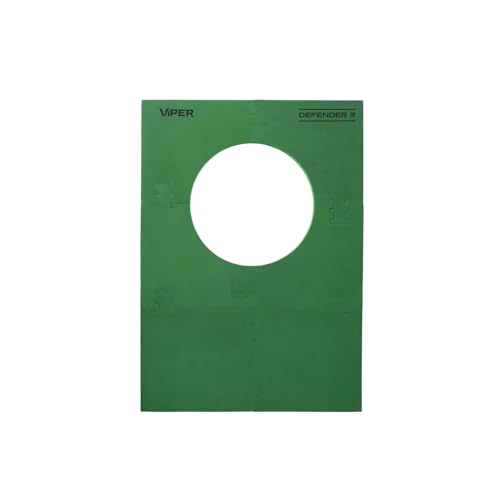 Viper Defender III Extended Length Dartboard Surround Wall Protector, Fits 17.75" and 18" Bristle Dartboards, Compression-Fit Easy Mounting, 45" H x 32" W x 1" Thickness - color: Green