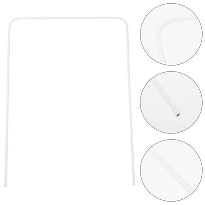 12 Pcs Metal Croquet Wickets Replacement Hoops with White Coating, Heavy Duty Outdoor Backyard Lawn Croquet Gates for Family Lawn Games