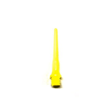 Neon Yellow Long Tufflex Extra Strong 2BA 3/16" Thread Soft Tip Dart Points 100-1000 Packs Plus USA I Love Darts Bracelet (Neon Yellow Long, 500 ct.)