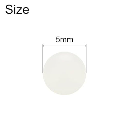 uxcell 100Pcs Nylon Bearing Balls 5mm Polishing Solid Ball, G2 Precision, White - size: 5mm