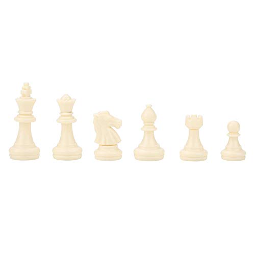 Chess Set,International 32 Standard Chess Pieces Replacement Tournament Chessmen with Kings Queens Castles for Children Teenager Adults