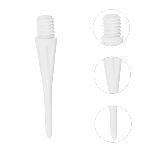 VICASKY Soft Head Points Needle with Tip Accessories Replacement Soft Needles Parts Supplies Flight Heads - color: White