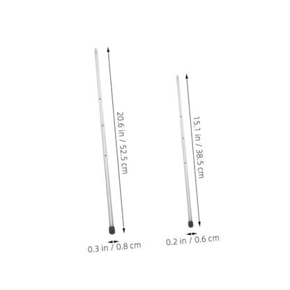 Toyvian 2pcs Soccer Machine Pole Replacement Rods for Foosball Table Operation Poles Comfortable to Install
