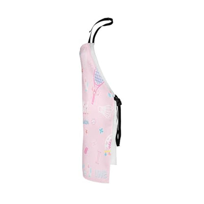Castle Fairy Boy Soccer Kitchen Apron - color: Pink Badminton