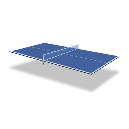 6 * 3Ft Blue Mid-Size Ping Pong Conversion Foldable & Portable Table Tennis Table for Indoor Games - Blue - Professional - Indoor Games - Portable