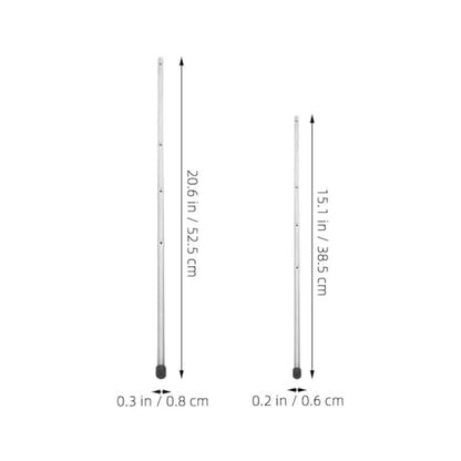 POPETPOP 2pcs Foosball Table Replacement Rods Durable Iron Operation Poles for Table Soccer Easy Install Accessories for Boy Girl Adults