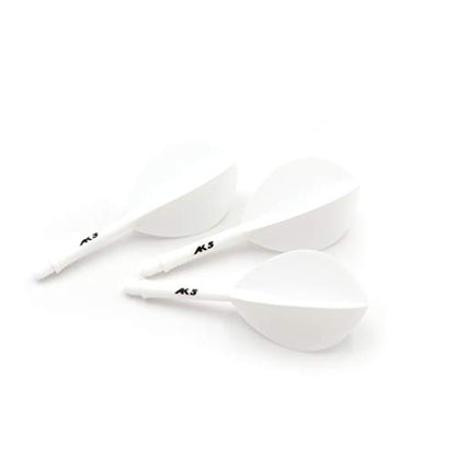 CUESOUL ROST Integrated Dart Shaft and Dart Flight Standard/Slim/Diamond/Big Wing/Tear/Diamond - color: 28mm-Tear Shape-White Skull