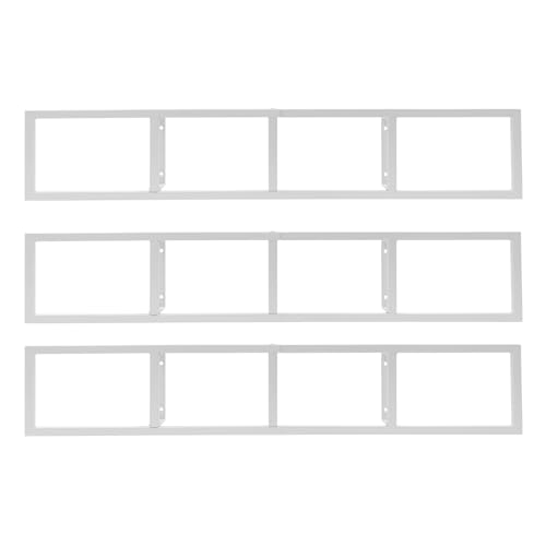3Pcs DVD Rack, 34 Inch Wall Mount Media Storage Shelf, Cube Storage Media Shelf, Video Game Organizer, Metal CD Rack (3Pcs - White) - color: White, size: 3PCS