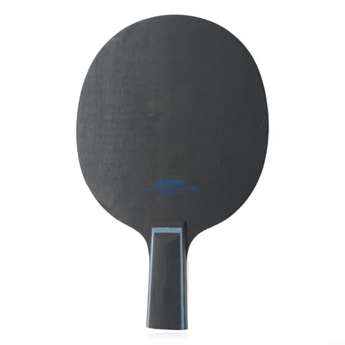 7-Ply Carbon Fiber & Aryl Table Tennis Blade, Long Handle Horizontal Grip For PING Pong Racket Blade With Poplar Pine Paulownia Wood, 90G(Short) - size: Short