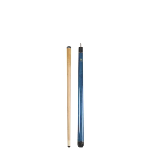ASKA Short Kids Cue Stick, Canadian Hard Rock Maple, 13mm Hard Tip - color: 36-inches Blue, No Wrap (LECN36)