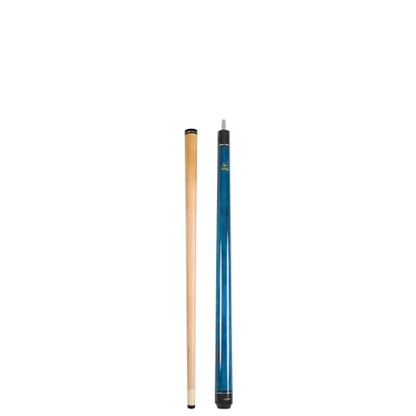 ASKA Short Kids Cue Stick, Canadian Hard Rock Maple, 13mm Hard Tip - color: 36-inches Blue, No Wrap (LECN36)