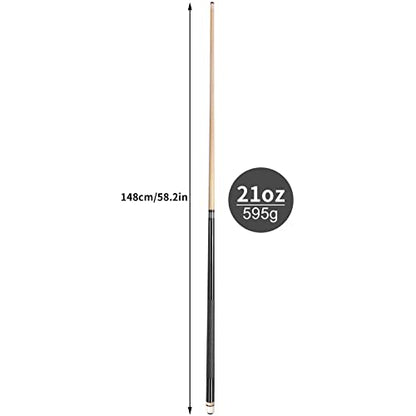 AKLOT Pool Cues,58" Pool Cue Stick Canadian Maple Wood Billiard Cues Sticks for Professional Billiard Players 18 19 20 21 oz - color: 1 Piece 21 oz