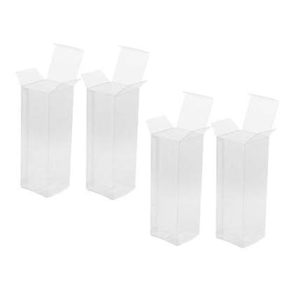 Toyvian 4pcs Transparent Pet Golf Display Case Foldable Storage Box for Home Office Organizer for Collectors and Golf Enthusiasts