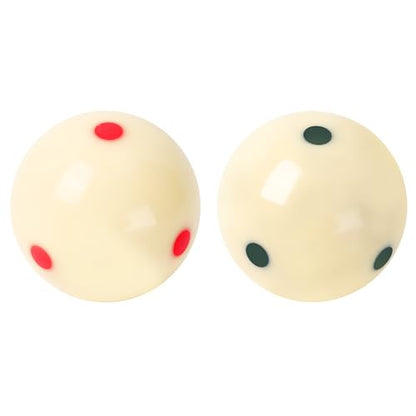 GSE Games & Sports Expert Billiard Practice Training Cue Ball, AAA-Grade PRO Cup Standard Pool Billiard Cue Ball (6 oz 2-1/4" Several Colors Available) - color: Red & Green
