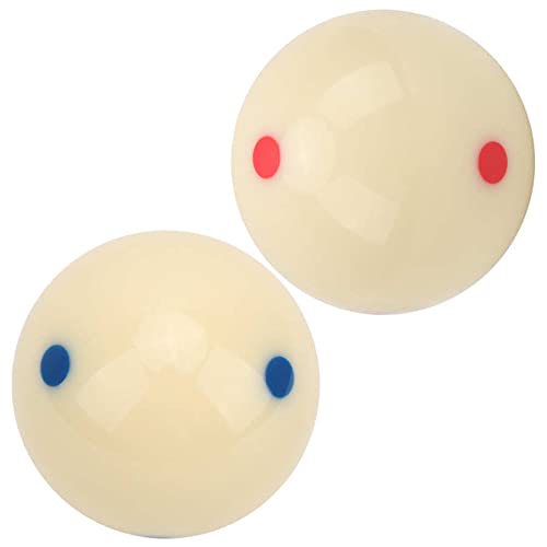Champion 2-1/4" Billiard Practice Training Pool Cue Ball - color: 6 Blue Dot + 6 Red Dot