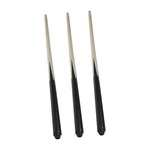3Pcs Short Pool Cue Sticks Mini Billiard Cues for Wooden Design for Young Players Portable Billiards Accessory for Home and Outdoor Fun