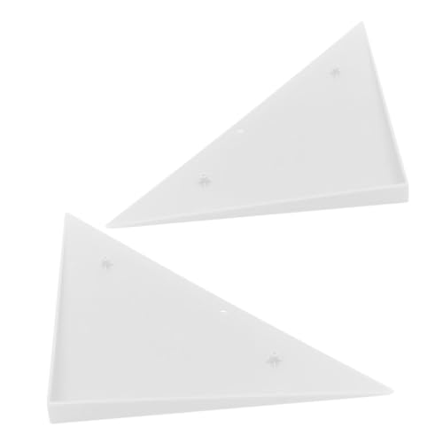 VANZACK 2pcs Triangle Edge Protectors for Foosball Tables Easy to Install Plastic Corner Covers Guards for Enhanced Game Setup Sleek Design for Modern Look