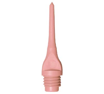 Mueller 1/4" Thread Plastic Keypoint Dart Tips – Bag/100-15 Color Variations - color: Rose Pink