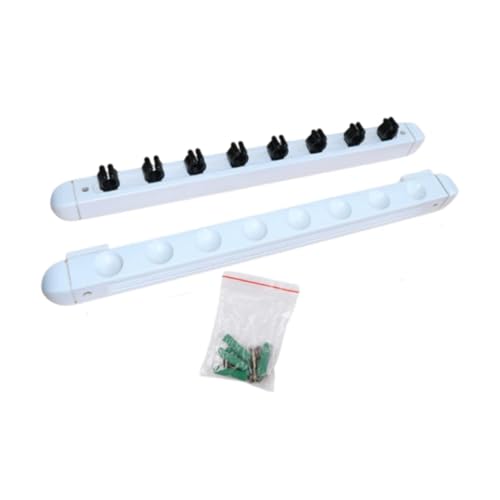 Pool Cue Rack Cue Sticks Wall Rack with Screws Space Saver Professional Wall Mount Billiard Pool Cue Holder for Clubhouse