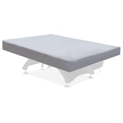 Waterproof 210D Oxford Billiard Pool Table Cover, with Adjustable Drawstring for 7ft 8ft 9ft Tables, All-Weather Dustproof/Snow Protection, Fits Most Snooker, Pool Tables, Outdoor Furniture(grey 7FT) - size: grey 7FT