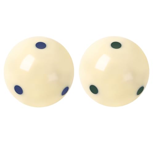 GSE Games & Sports Expert Billiard Practice Training Cue Ball, AAA-Grade PRO Cup Standard Pool Billiard Cue Ball (6 oz 2-1/4" Several Colors Available) - color: Blue & Green