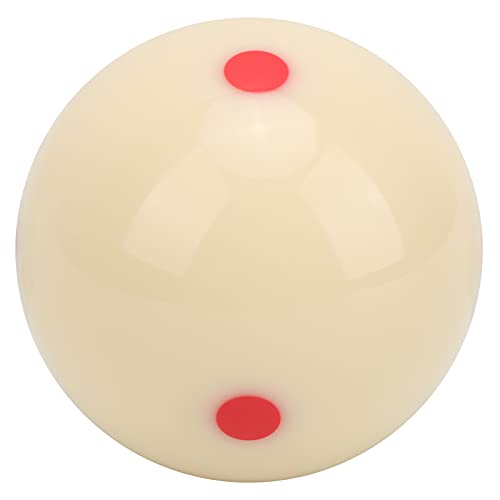 Standard Training Ball Cue Ball, 57.2mm Resin Material Smooth Cover Surface High Hardness Ball with Standard Lines Dots for Billiard Accessory - color: Red Dot